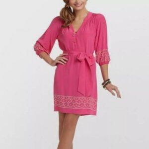 Lilly Pulitzer pink gold stud dress S